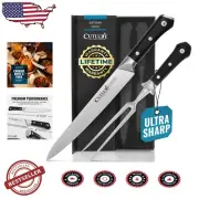 Elegant Pakkawood Handle Carving Knife Set: Precision and Control in Every Slice