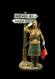 Tin soldier Museum (TOP) Military traffic police corporal of Red Army, 1945. WW2