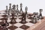 Luxury Chess Set XL Wood Chess Board With Storage Bronze Chess Pieces Gift Ideas