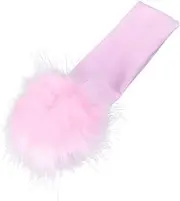 RORPOIR 1pc Fur Ball Headband Headbands Girl Christmas Hair Accessories Headbands Newborn Headbands Hair for Hair Clips Headband Cotton Pink