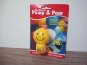 Jokari Fizz Keeper Pump & Pour Smiley Face Keeps Soft Drinks from Going Flat