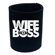 Wife Boss Mom - Funny Novelty Stubby Holder