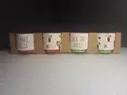 Set 4 CHRISTMAS Rae Dunn Peanuts Snoopy 3 x 3.5” Ramekin Set Snack Bowls Ceramic