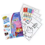 23pc Crayola Peppa Pig Colour Wonder Pages/Markers Drawing Art Kids/Children 3y+