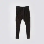 NWT Bassike Slouch Jersey Tapered Pant [XS] 100% Cotton Dark Green Drop Crotch