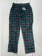 Cuddl Duds Green Red Plaid Pajama Pants Womens Size Medium