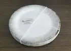 Tommy Bahama White Gray Tan 11” Melamine Dinner Plates Set of 4