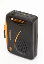 GPO Bluetooth Portable Personal Cassette Player / Recorder with Built-In Speaker