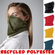 RECYCLED snood face mask morf mens ladies beechfield scarf tube Biker Warmer