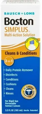 Bausch & Lomb 2-in-1 Boston Simplus Multi-Action Solution 3.5 Fl Oz Pack of 6