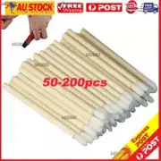 200x Bamboo Lip Gloss Brush Disposable Wands Lipstick Applicator Brushes Set+