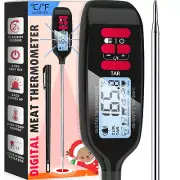 Meat Thermometer with Long Food Temperature Probe, Digital Instant Read Food The