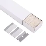 100pcs 1.5" Stainless Steel Edge Blades for Scraper Auto Film Paint Glue Remover
