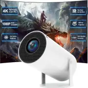 Mini Projector with Wifi and Bluetooth, 4K Supported Native 1080P FHD Portable P