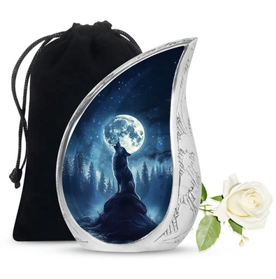 Pack Wolf Unique Urns for Human Ashes Adult Mom, Cremation Urn (10 Inch)