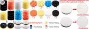 SIQUK 38 Pieces Car Polishing Pad Kit 3 Inch Buffing Pads Foam Polish Pads...