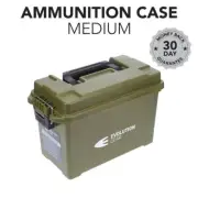 Medium Ammunition Case Weatherproof Ammo Dry Box Hunting Sealed - Olive Drab