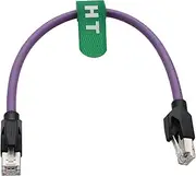 Ethernet Network RJ45 CAT6 Cable for EtherCAT Profinet Industrial Automation Camera Internet Router LAN Printer Computer Switch Server Game Console Modem, 2m, Purple
