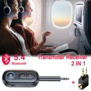 Wireless Bluetooth Transmitter Receiver Airplane Headphone Adapter Car Aux Audio