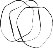 BRIGHTFUFU Rubber Turntable Drive Belt Set 3 Pieces for Vinyl Retro Tape Machines Recorder Smooth Rotation
