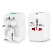 New Universal Travel Adapter - AC Power Plug for US, UK, EU, AU - Worldwide Use
