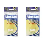 2x Mustad Bait Rigs 2 x 3 Hook Bait Catcher Rigs