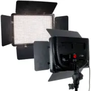 500 LED Light Panel Kit Photography Video Studio Lighting Dimmer Mount Photo