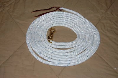 22' LONGE LUNGE LINE LEAD ROPE W/PARELLI TWIST SNAP FOR NATURAL HORSE TRAINING