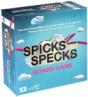 Spicks and Specks Board Game | Music Trivia Party Game | Fun for Family & Friends | Dance, Sing & Draw Your Way to Victory | Classic & Modern Hits | Ages 12+ | 3+ Players
