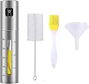 Stainless Steel Olive Oil Sprayer, Oil Spray Bottle for Air Fryer Vinegar Vegetable Oil Dispenser Portable Mini Kitchen Gadgets