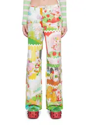 [Dolls Kill X Strawberry Shortcake] Sweet Kinship Twill Pants