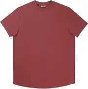 [Aosufei] Men's Lightweight Slim Muscle Cut T-Shirt Solid Crew Neck Cotton Athletic T-Shirt Breathable Regular Workout T-Shirts