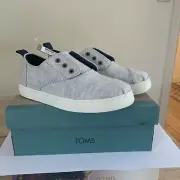 Toms Tiny Toddler UK Size 11 Youth Cordones Sneaker Drizzle Grey - RRP: £50