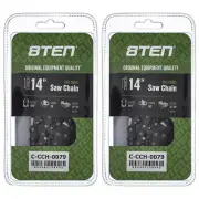 Full Chisel Chainsaw Chain 14 Inch .043 3/8 LP 50DL for Stihl MS170 MS210 2 Pack