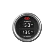 SAAS Dual Digital Gauge Air Pressure Gauge 0-290psi 52mm Trax Series