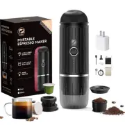 Portable Coffee Maker Travel Espresso Machine 120W Red Color, 19 Bar Pressure...