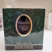 Vintage Poison Christian Dior Poudre Sublime Perfumed Dusting Powder 7oz 200g
