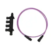 For NMEA 2000 4 Port Multiport T Connector M12 & Wire Cable For Marine