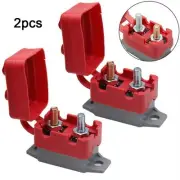 Circuit Breaker With Cover Stud DC 12-24V Fit For Marine Boat Fuse Reset