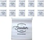 [THE SNEAKER LAUNDRY] Portable Shoes Bag, Travel Storage Pouch, Drawstring Dust Bags, It is an Essential Travel Accessory, It Includes 10 Pcs of Dust Bags