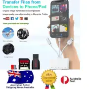 5 in 1 USB OTG Adapter to SD TF Memory Card Reader with Charging Port for iPhon