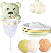 Basketball Bath Toy - Water Table Bath Toys | Fun Kids Water Toys, Bath Shower Toys with 3 Balls, 1 Cloud Shower & 3 Toy Boats for Kids' Birthday Christmas