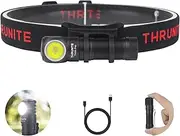 ThruNite TH20 Pro Rechargeable Headlamp - Aluminum & LED Flashlight - 1010 Lumen Super Bright & 18 Days Working - Waterproof & 6 Modes - Emergency Light for Camping & Outdoor Adventures - Cool White