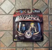 Battlestar Galactica VICE PRESIDENT BALTAR NUMBER SIX GINA Wave 2 Minimates BSG