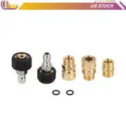 5 Pcs 5000 PSI Pressure Washer Adapter Set For Pressure Washers Hose and Guns