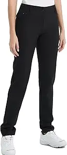 [Lesmart] Womens Golf Pants Stretch Slim Quick Dry Lightweight Work Pants Straight Leg Ladies Pants