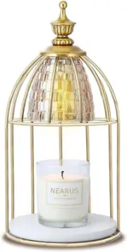 Candle Warmer Lamp, Auto Shut off and Brightness Heat Level Control with Timer a