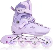 Inline Skates for Children Girls Roller Skates Children Adjustable 4 Sizes for Children Girls Suitable for Indoor and Outdoor Use