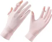 [YJZQ] Women's Soft Summer Gloves, UV Protection Gloves, Breathable Touchscreen Gloves, Non-Slip Riding Gloves, Comfortable Sports Gloves for Cycling, Golf, Travel