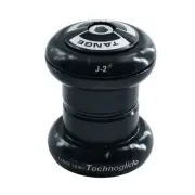 Tange Seiki Technoglide J-2 Headset 1 Inch , Silver with Top Cap , Black